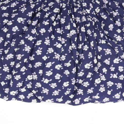 George Girls Blue Floral  Flare Skirt Size 12 Years