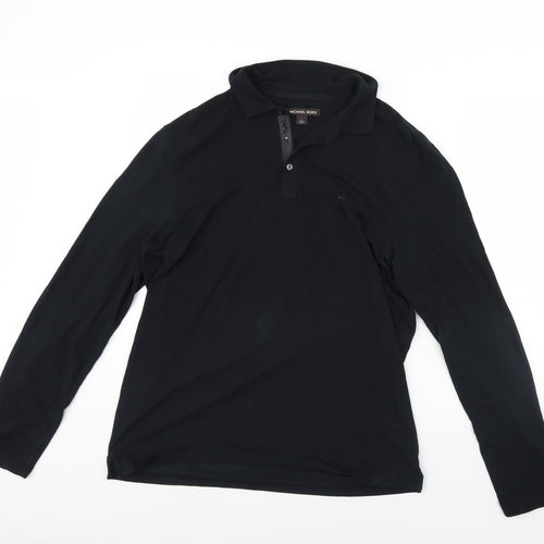 Michael Kors Mens Black    Polo Size L