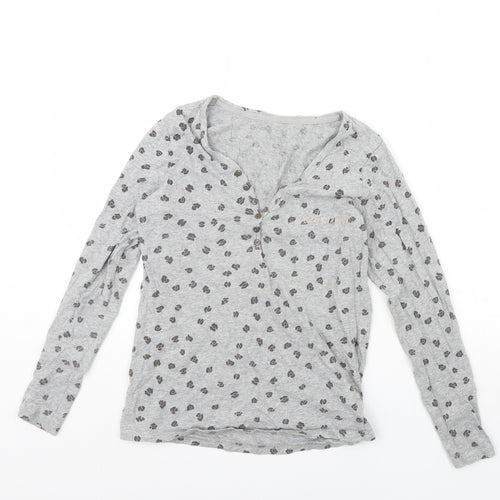 George Womens Grey   Basic T-Shirt Size 4