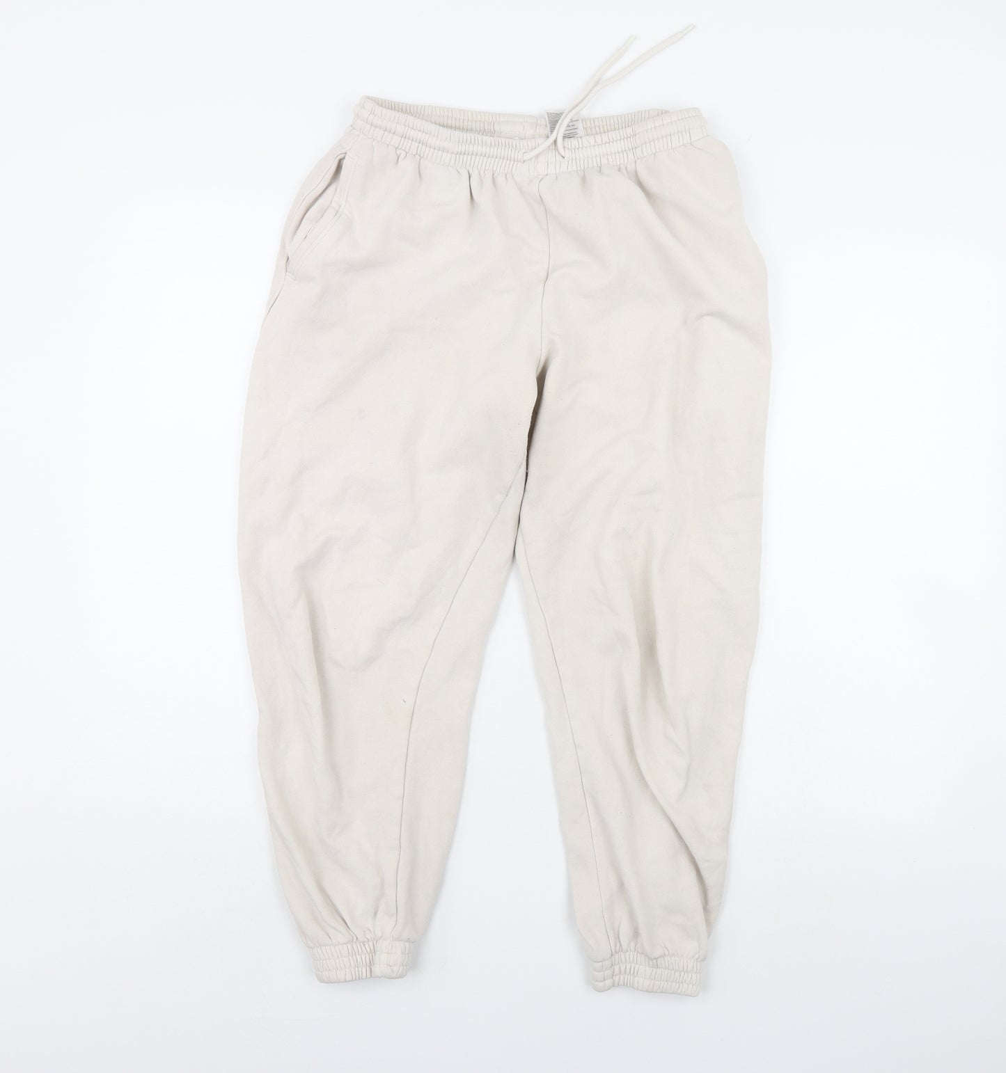 H&M Womens Beige   Jogger Trousers Size M L29 in