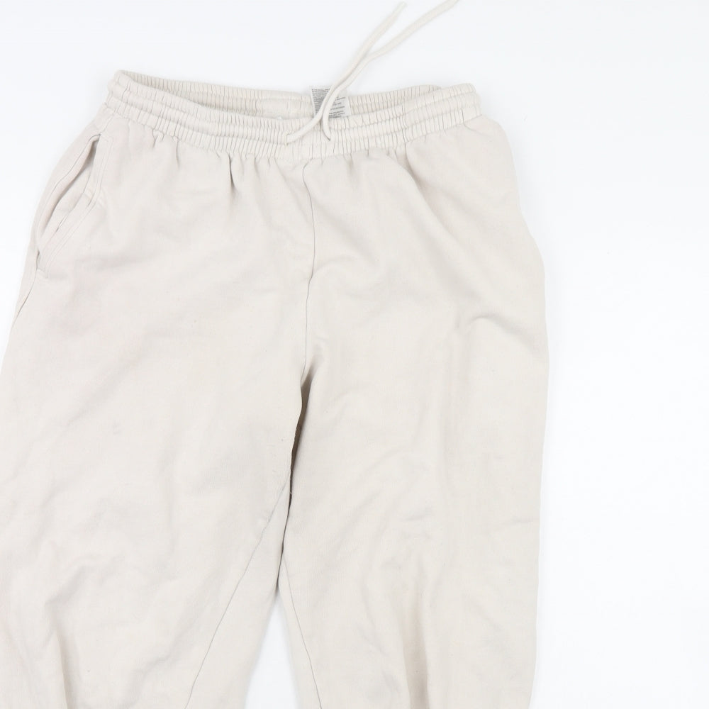 H&M Womens Beige   Jogger Trousers Size M L29 in