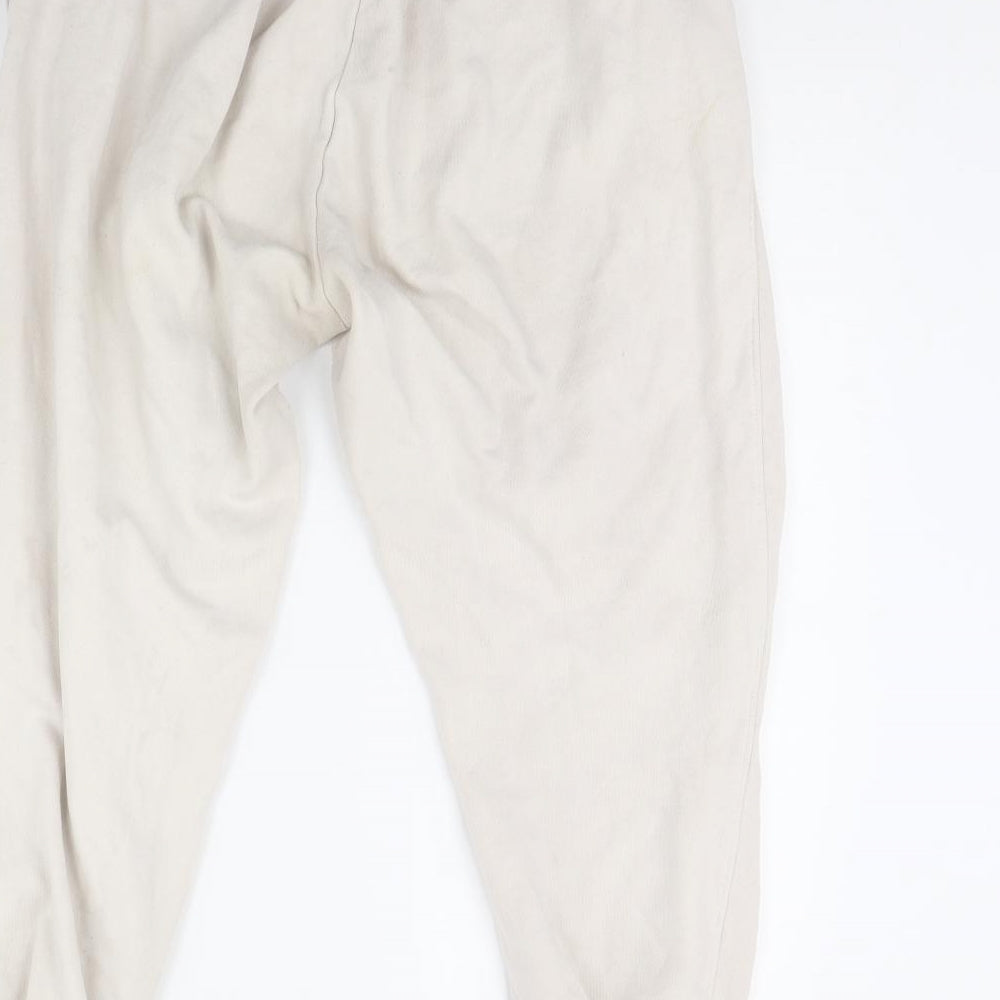 H&M Womens Beige   Jogger Trousers Size M L29 in