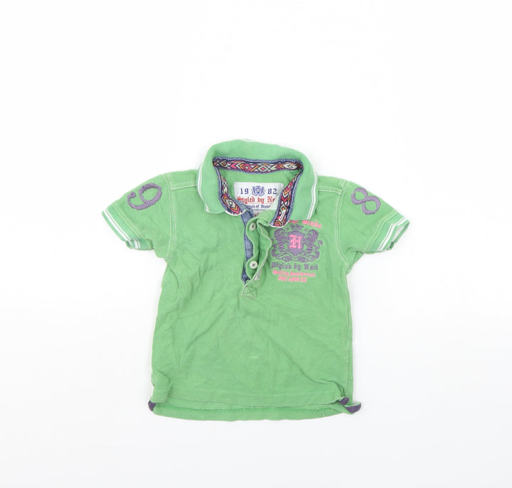 NEXT Baby Green Basic Polo Size 12 Months