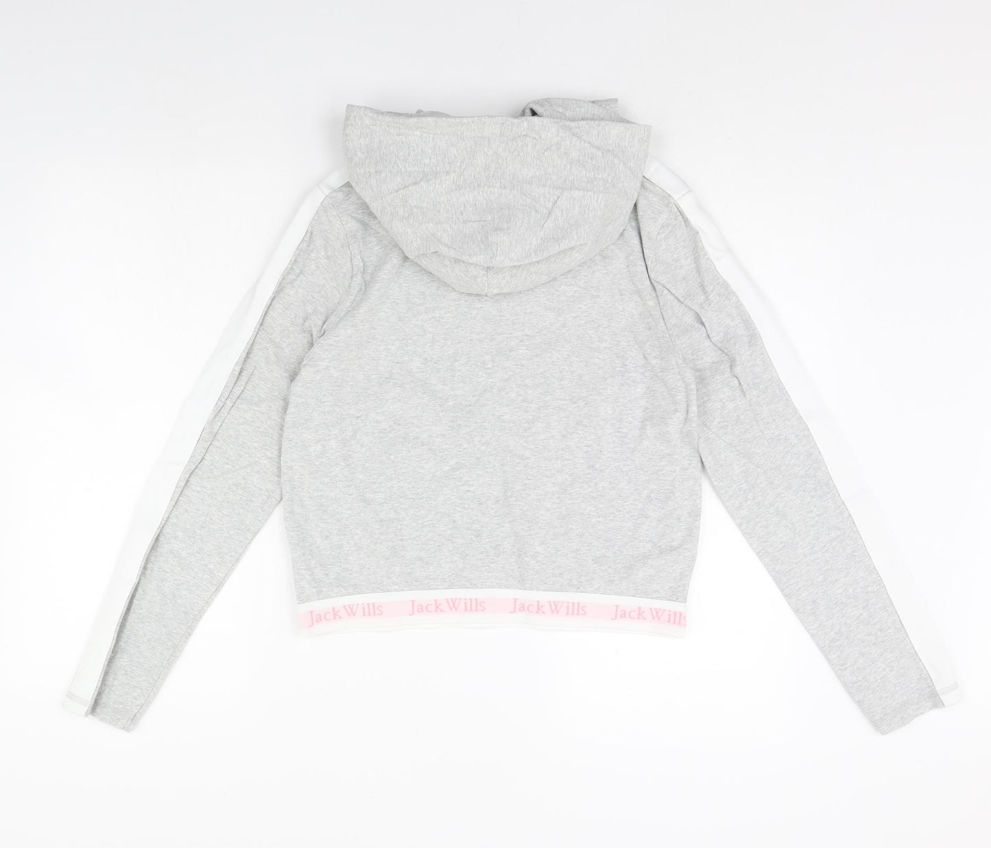 Jack Wills Womens Grey   Pullover Hoodie Size 8