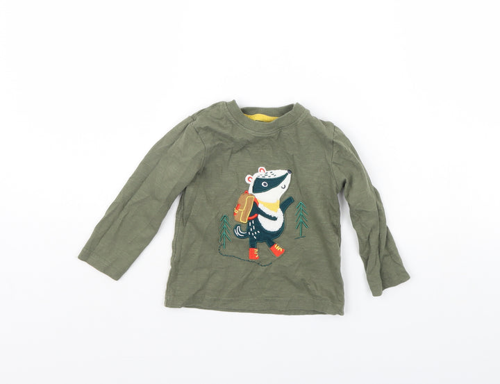 Nutmeg Baby Green Basic T-Shirt Size 12 Months - Badger