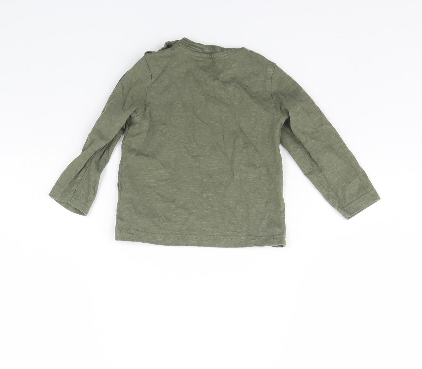 Nutmeg Baby Green   Basic T-Shirt Size 12 Months  - Badger