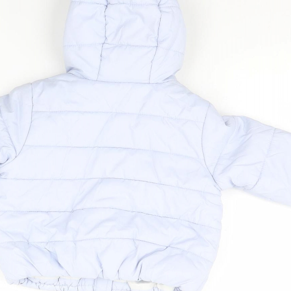 Benneton Boys Blue   Rain Coat Coat Size 9-12 Months