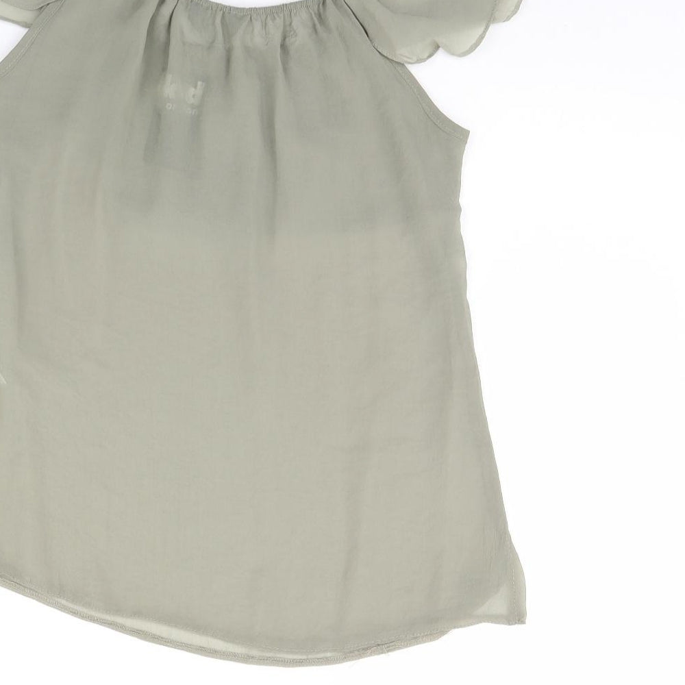 K&D Womens Green   Basic Blouse Size 10