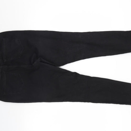 George Womens Black  Denim Skinny Jeans Size 16 L30 in