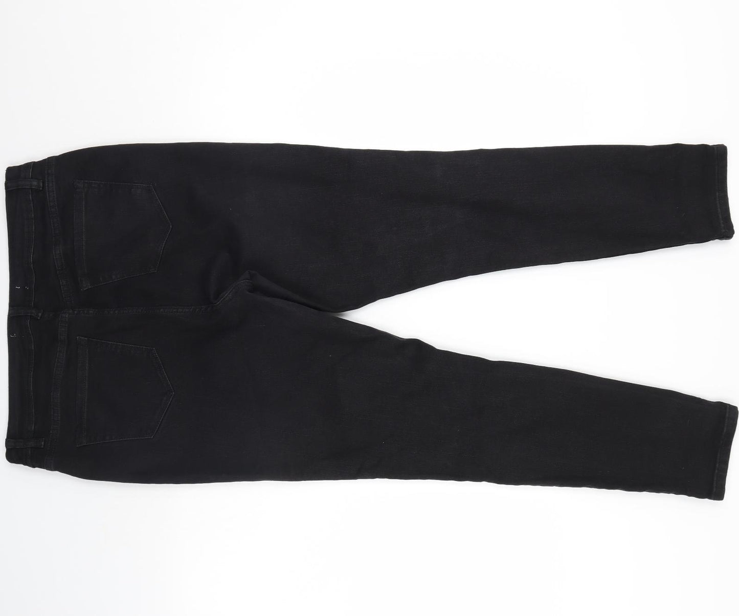George Womens Black  Denim Skinny Jeans Size 16 L30 in