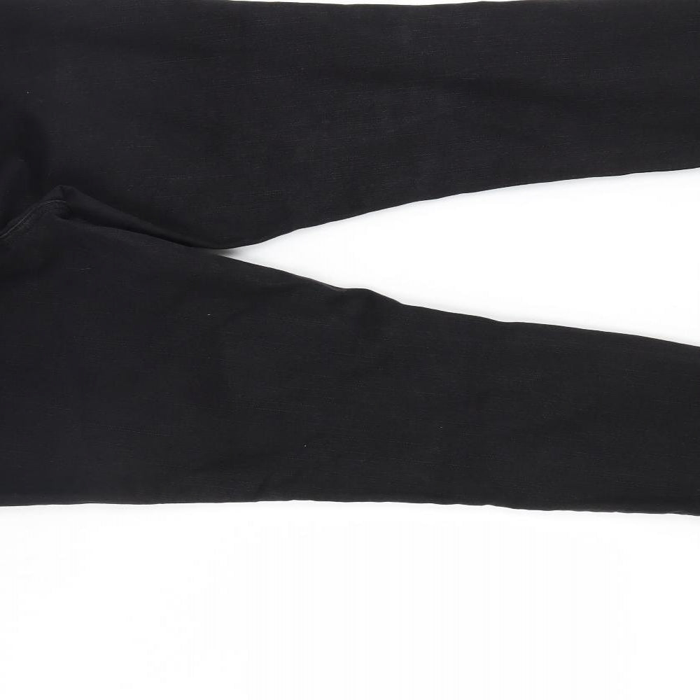George Womens Black  Denim Skinny Jeans Size 16 L30 in