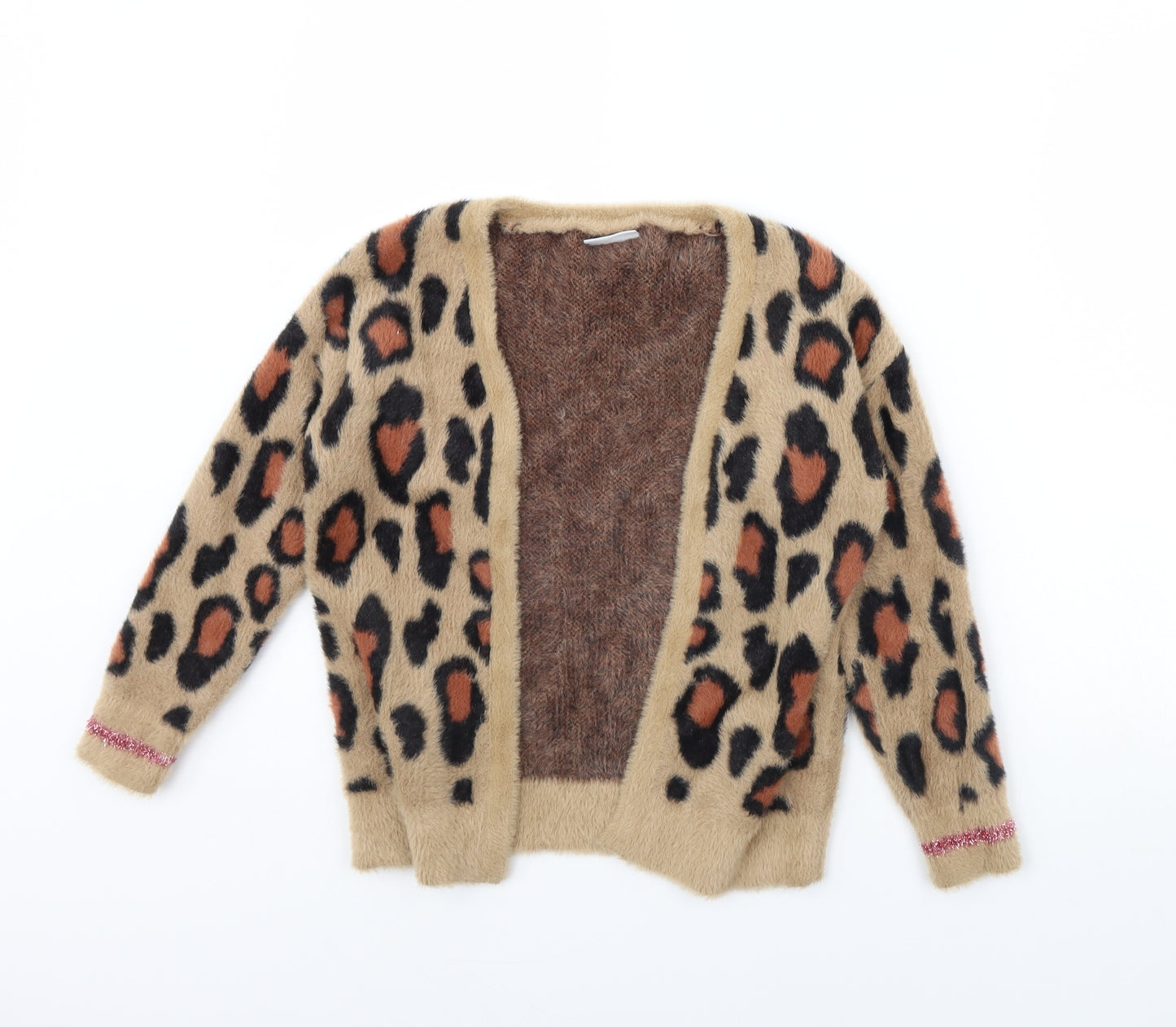 I Love Girls Wear Girls Brown Animal Print  Jacket  Size 5 Years