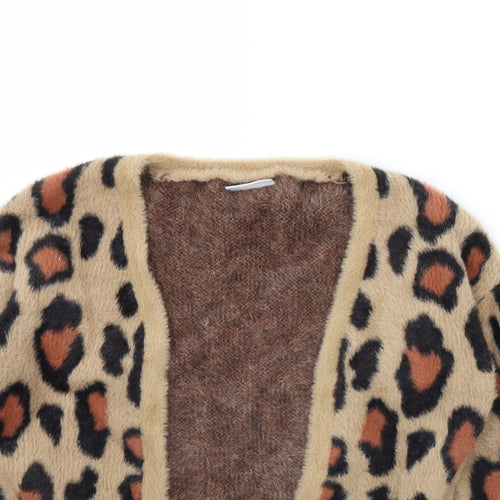 I Love Girls Wear Girls Brown Animal Print  Jacket  Size 5 Years
