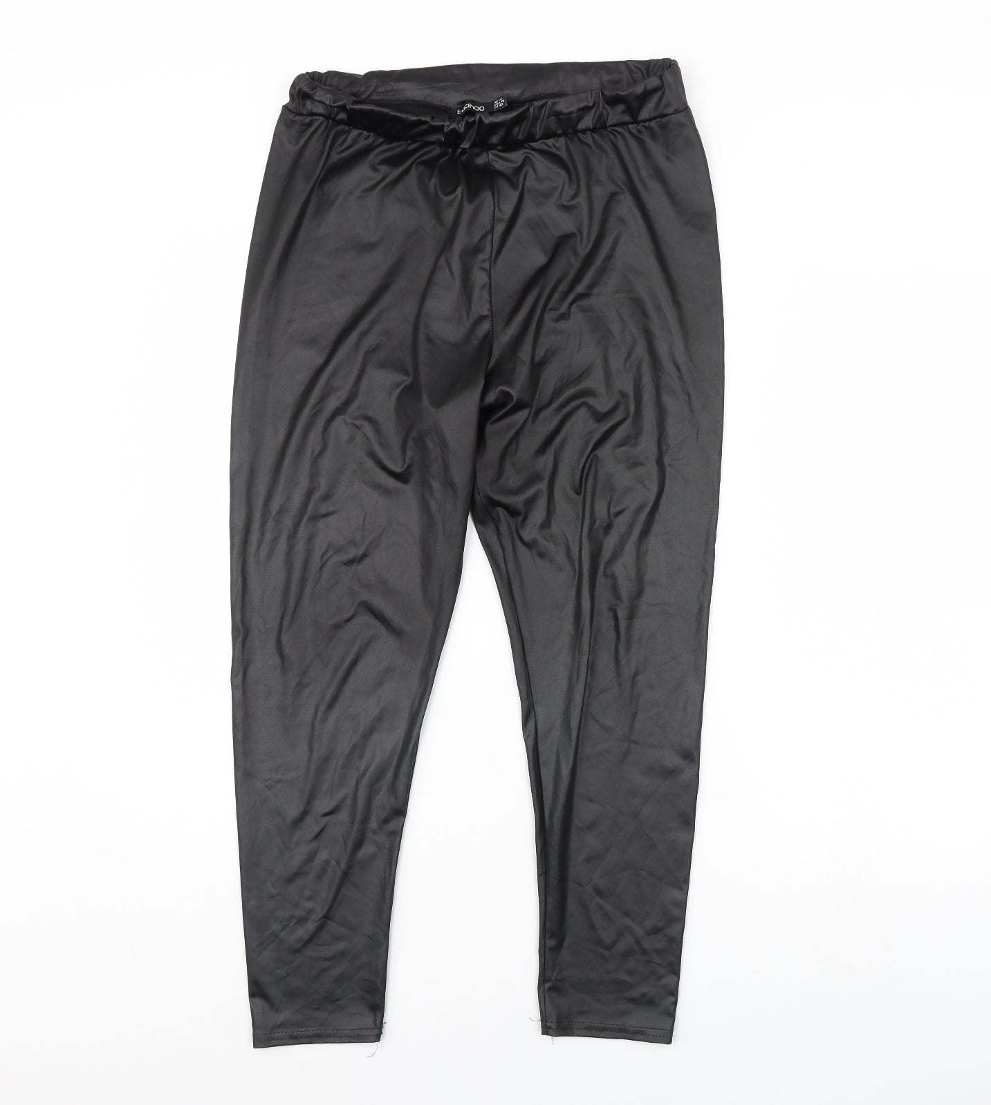 Boohoo Womens Black   Capri Leggings Size 14 L29 in