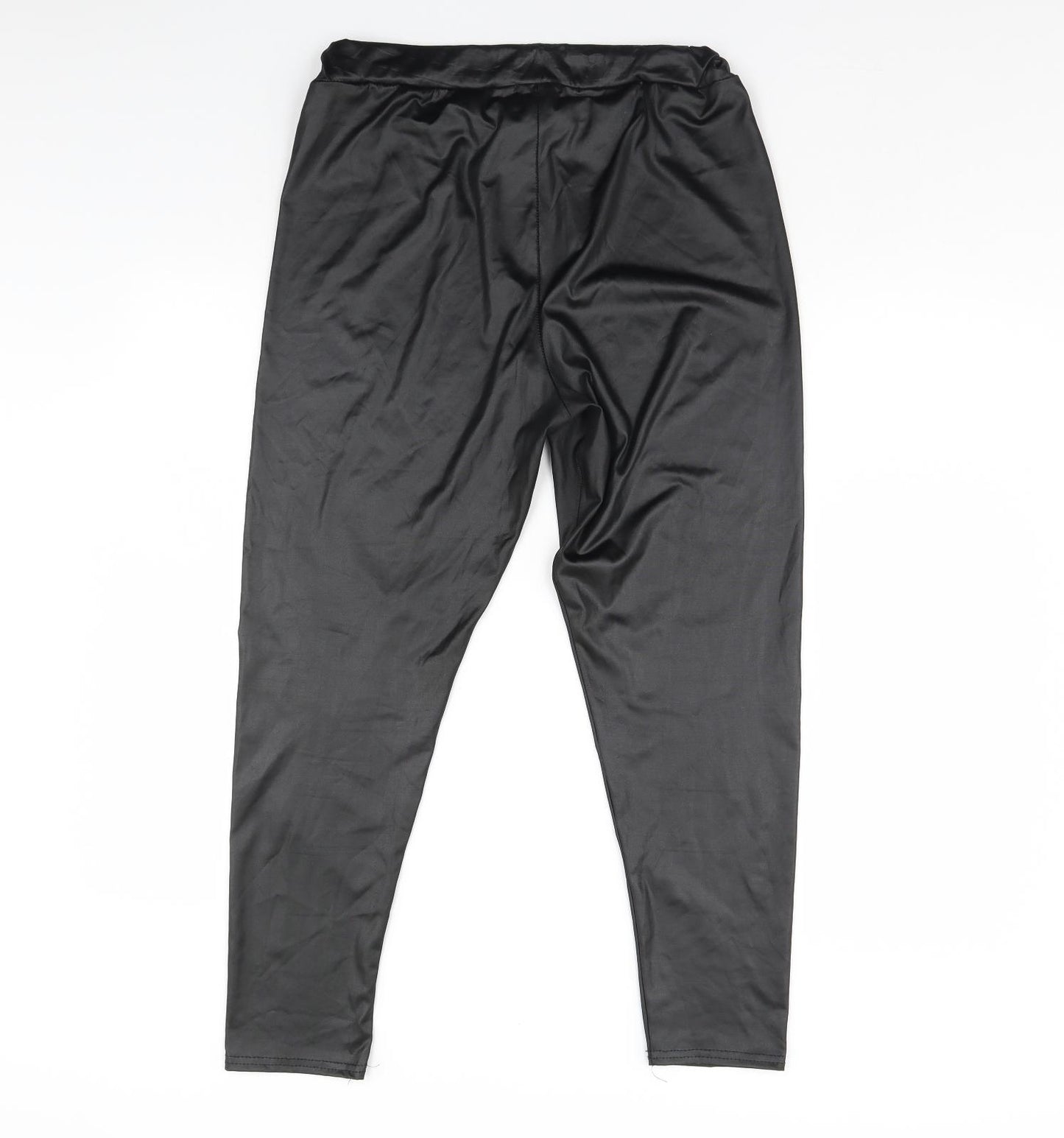 Boohoo Womens Black   Capri Leggings Size 14 L29 in