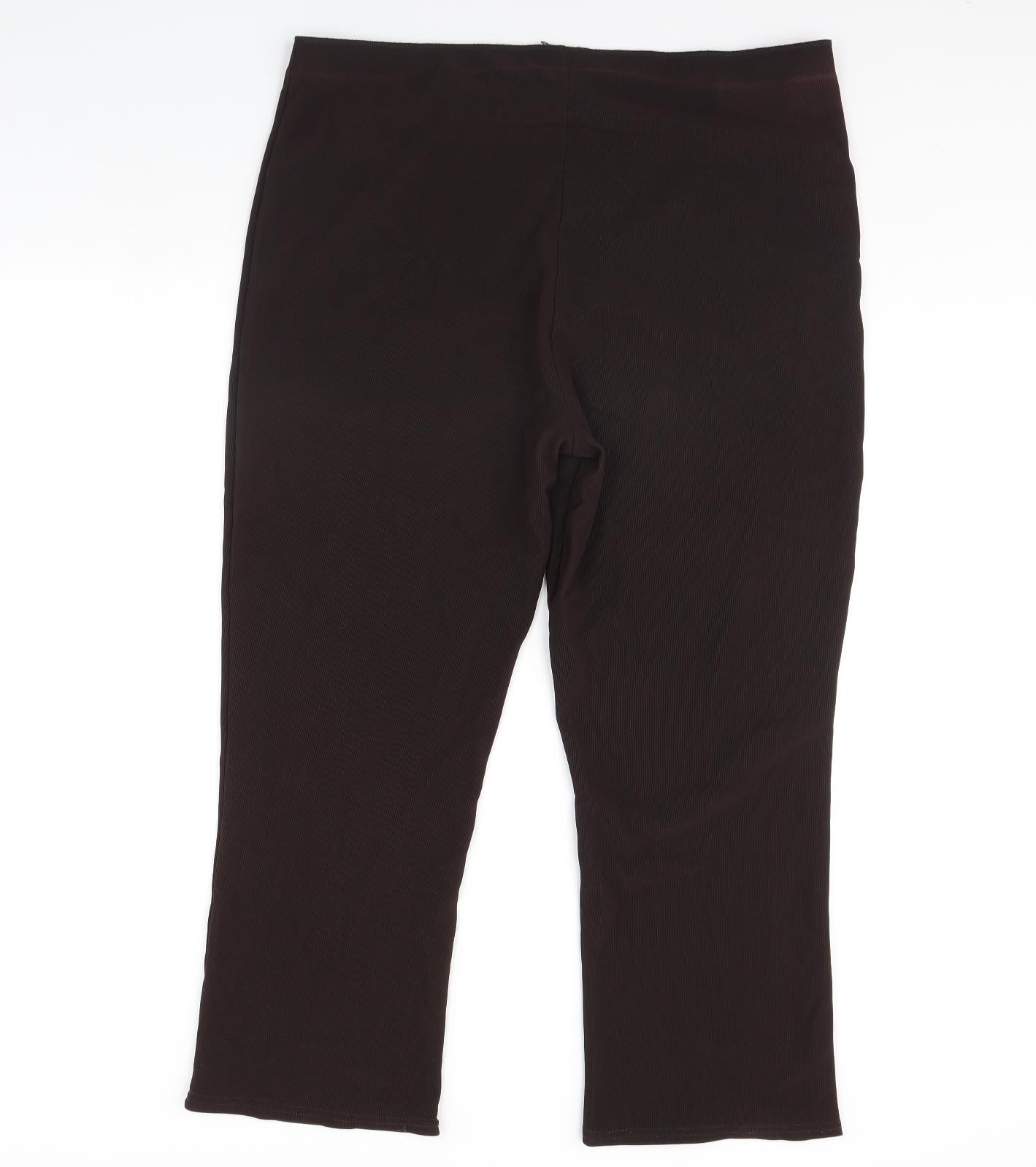 Preworn Womens Brown   Trousers  Size 22 L30 in