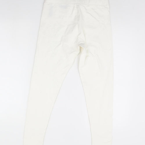m&s Womens White   Capri Leggings Size 12 L29 in