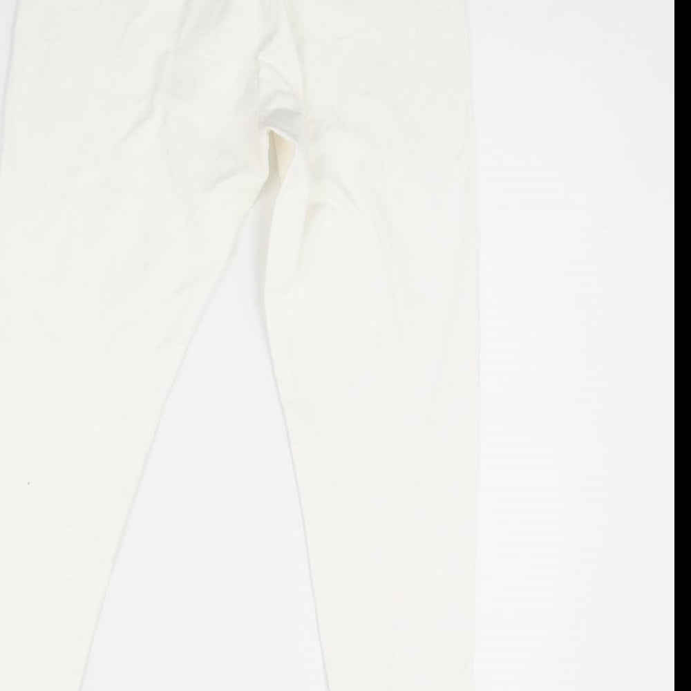 m&s Womens White   Capri Leggings Size 12 L29 in