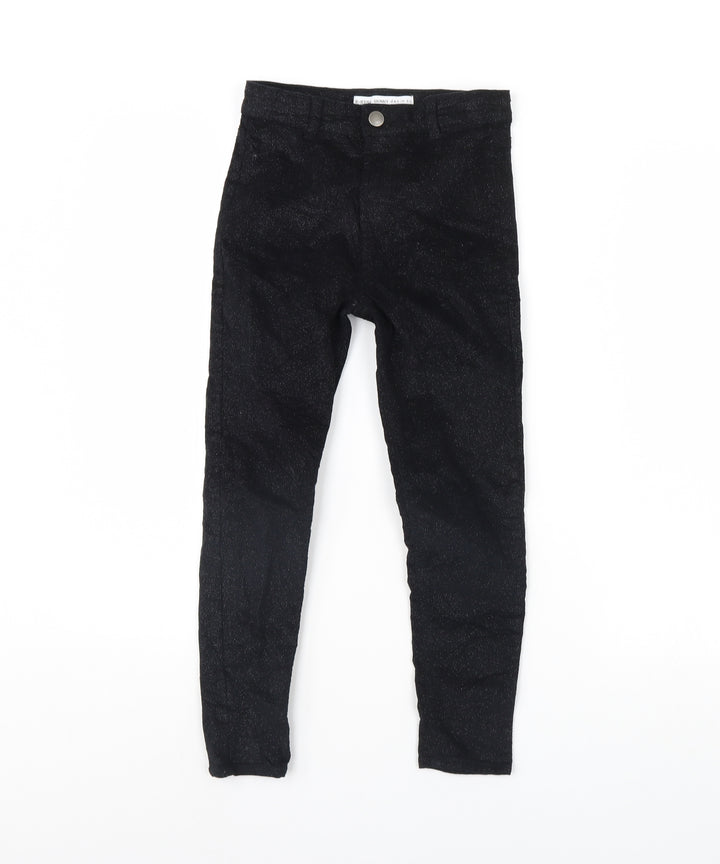 Denim & Co. Girls Black   Skinny Jeans Size 8 Years