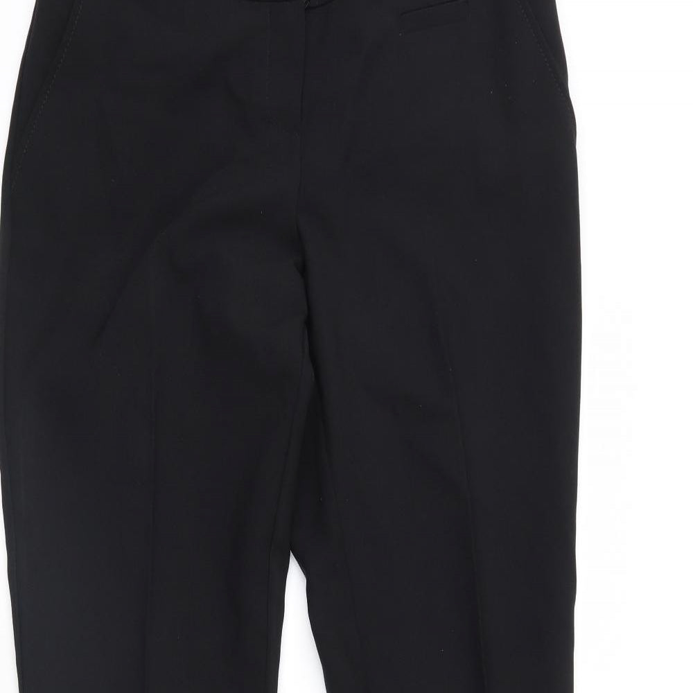 Peacocks Womens Black   Trousers  Size 10 L34 in