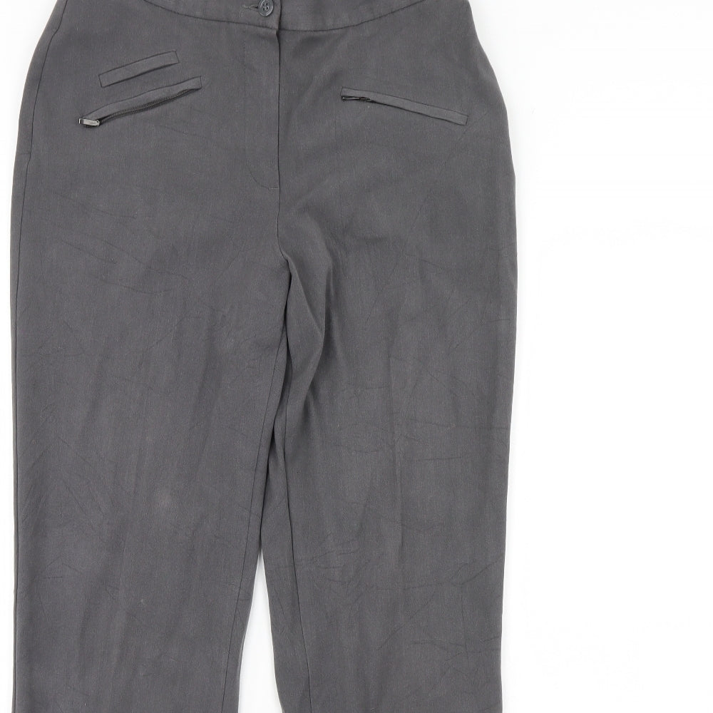 m&s Womens Grey   Dress Pants Trousers Size 10 L29 in