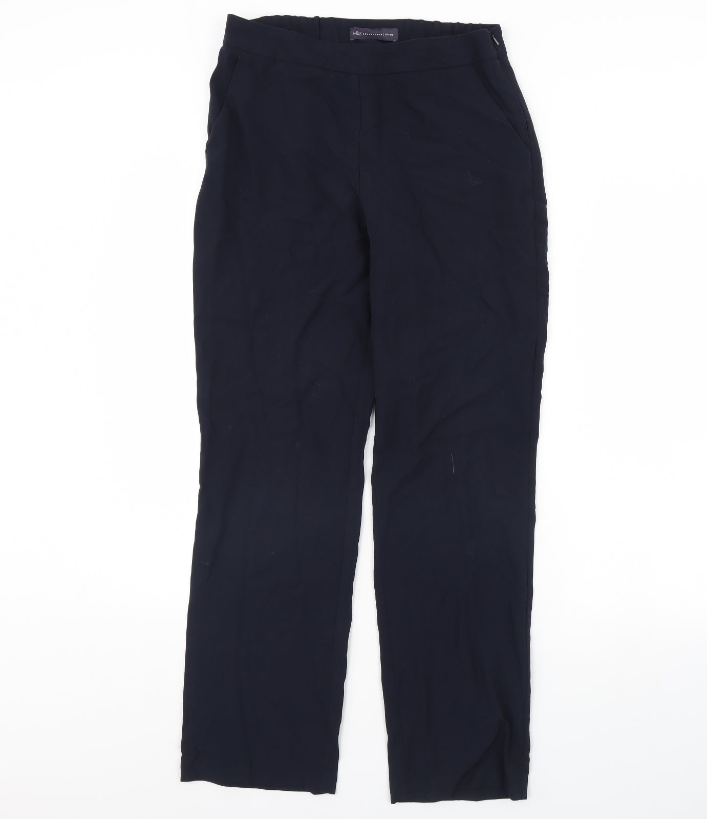 m&s Womens Blue   Trousers  Size 10 L29 in