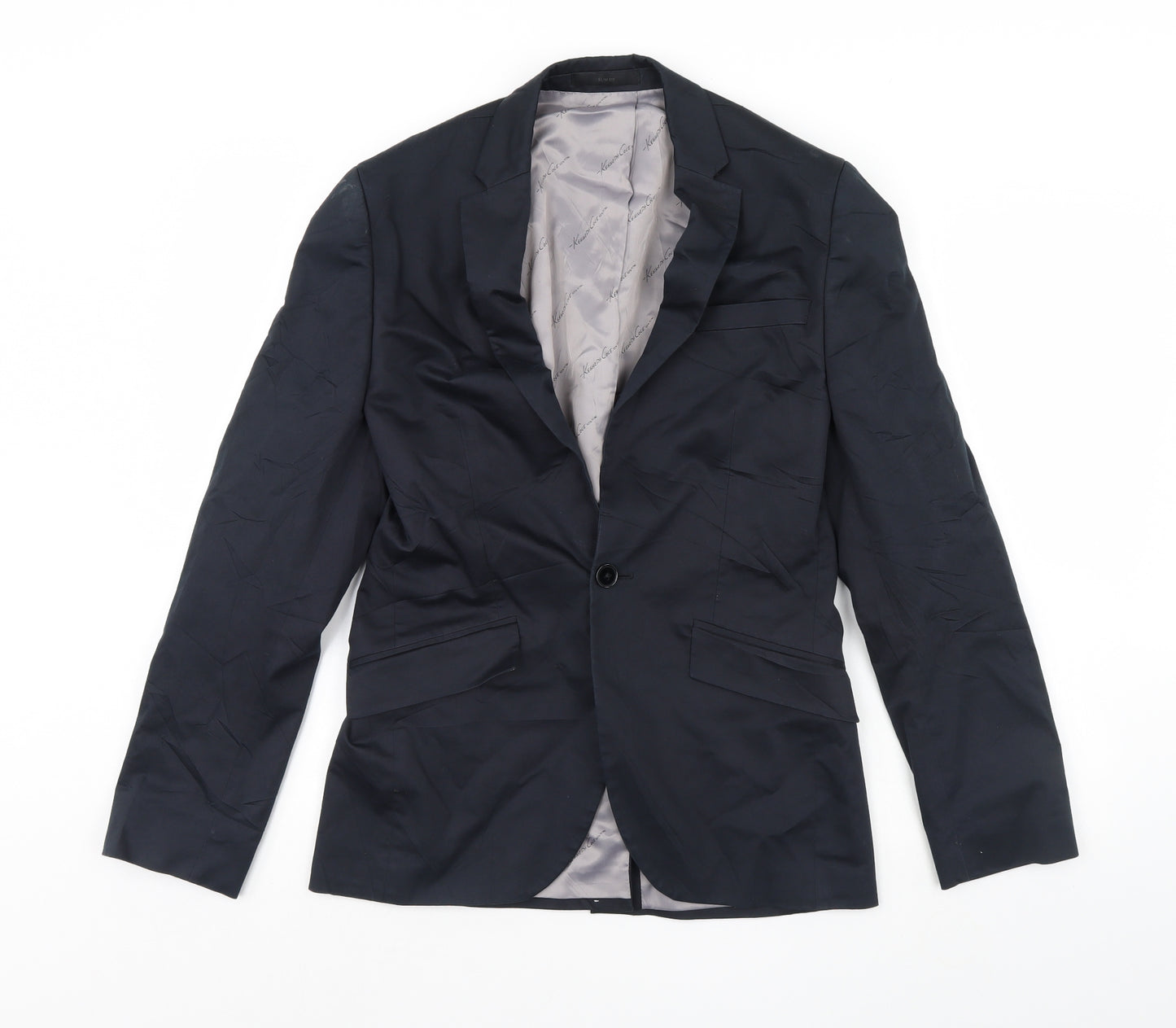 Preworn Mens Black   Jacket Blazer Size 36  - Shoulder Pads