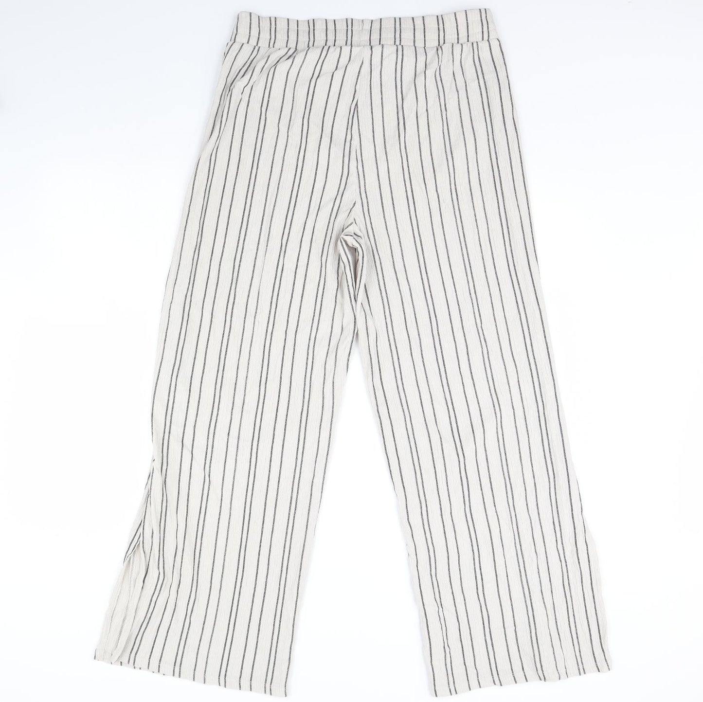 George Womens Ivory Striped  Trousers  Size 16 L30 in