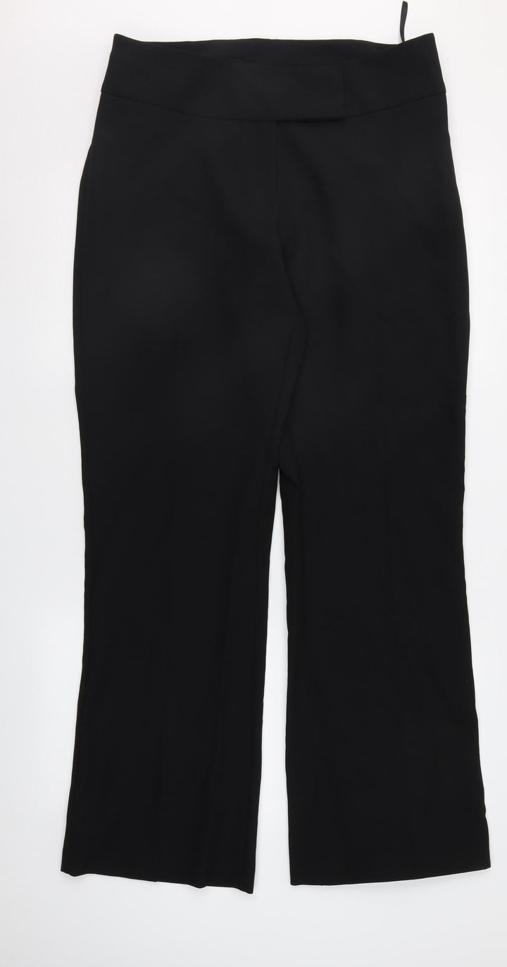 F&F Womens Black Trousers Size 14 L31 in