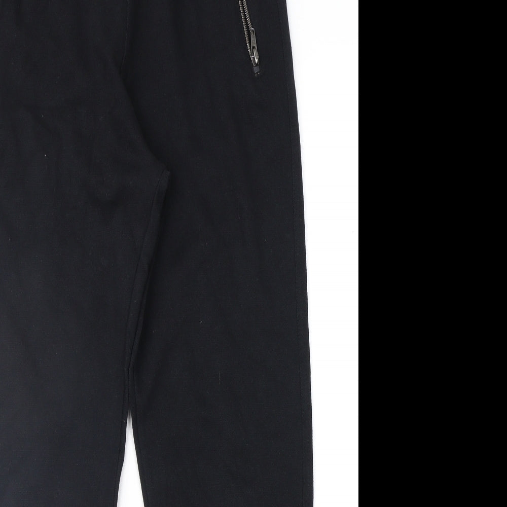 F&F Girls Black   Jogger Trousers Size 13-14 Years