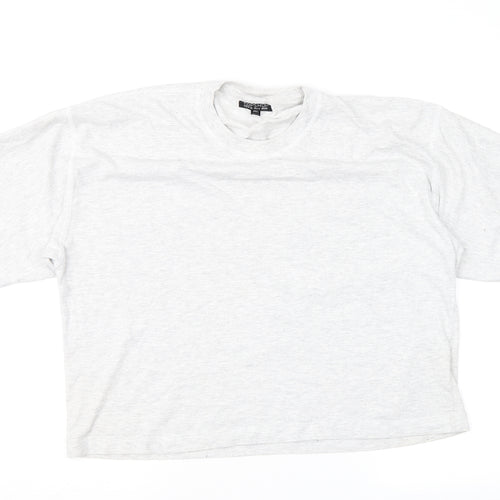 Topshop Womens Grey   Basic T-Shirt Size S