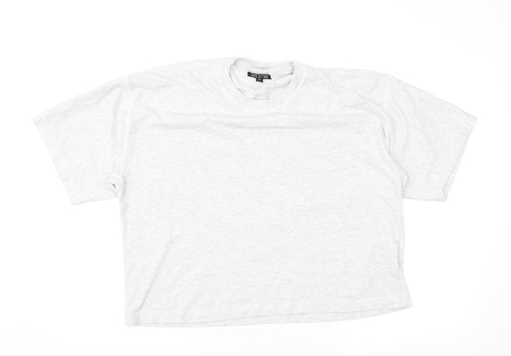 Topshop Womens Grey Basic T-Shirt Size S