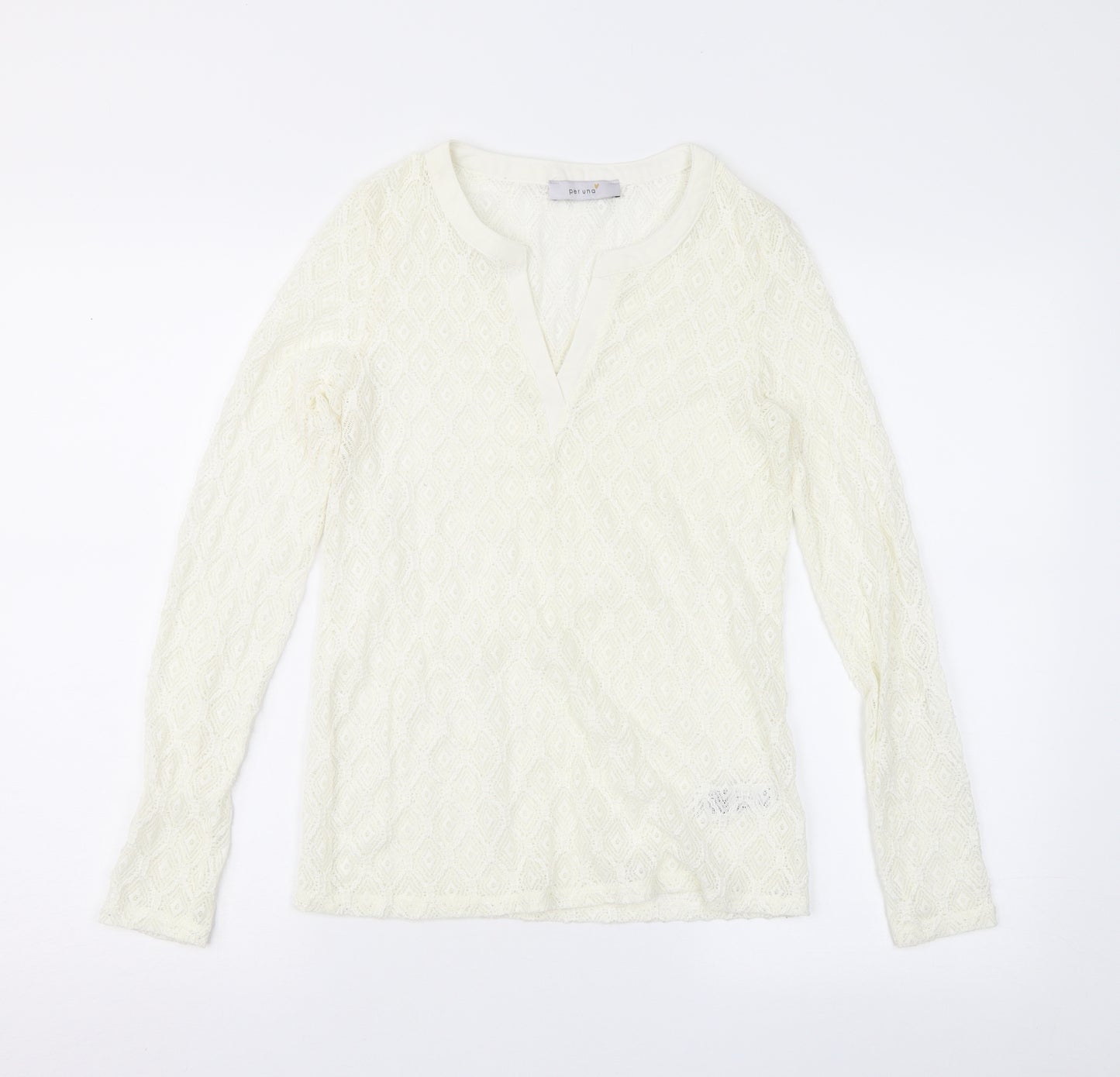 Per Una Womens Ivory  Lace Basic Blouse Size 10