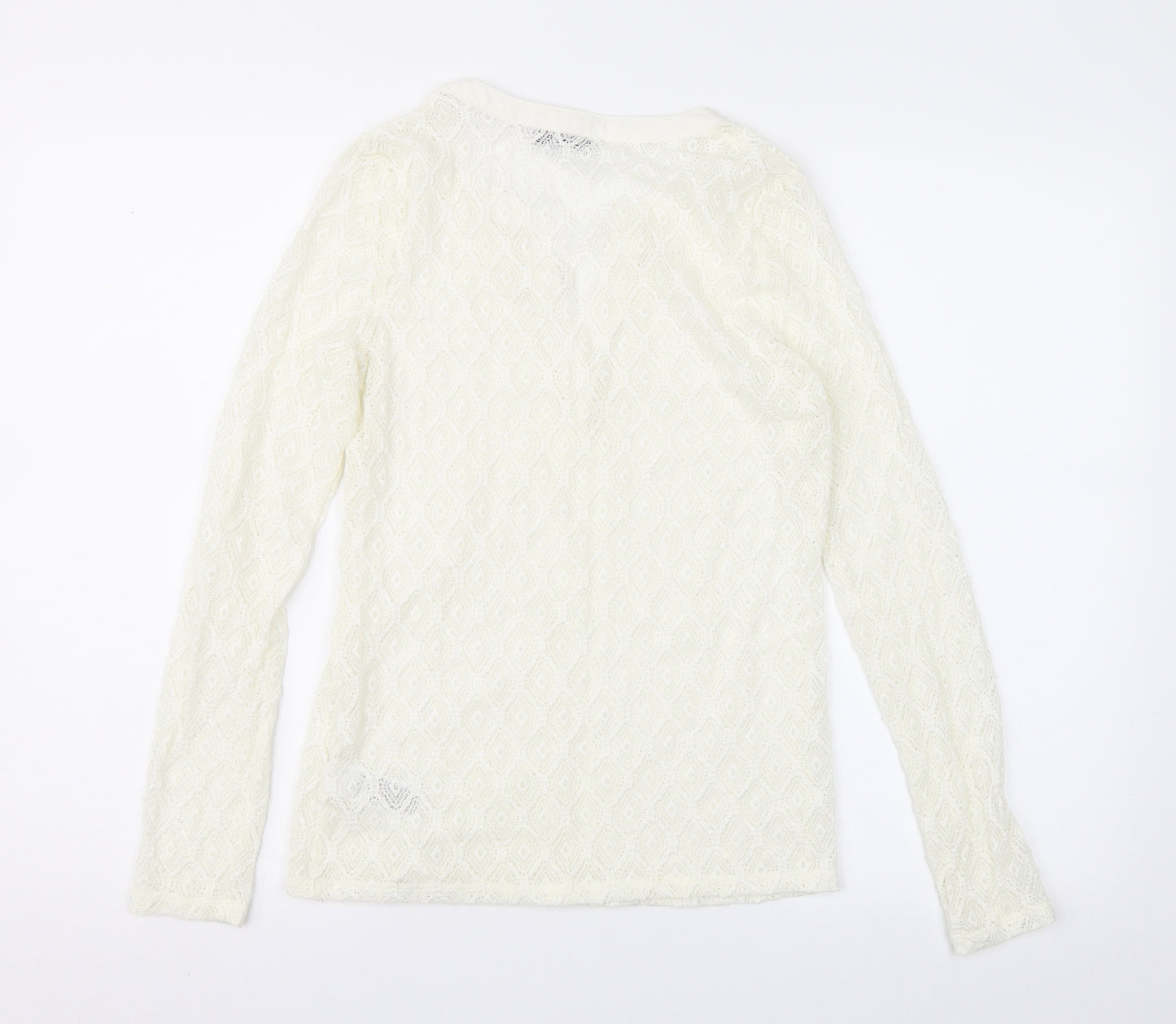 Per Una Womens Ivory  Lace Basic Blouse Size 10
