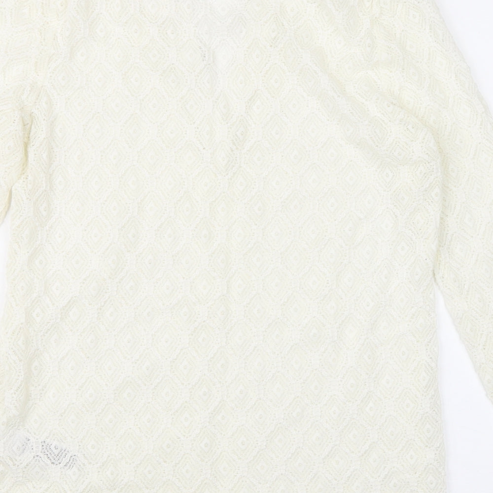Per Una Womens Ivory  Lace Basic Blouse Size 10