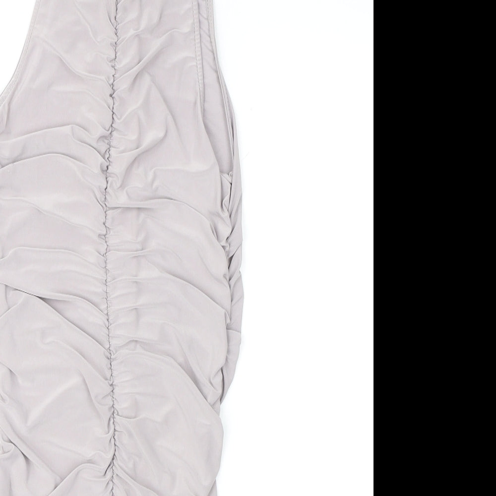 PRETTYLITTLETHING Womens Grey   Sheath  Size 10