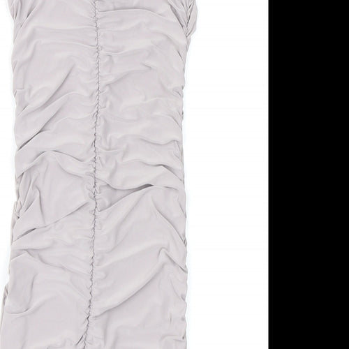 PRETTYLITTLETHING Womens Grey   Sheath  Size 10