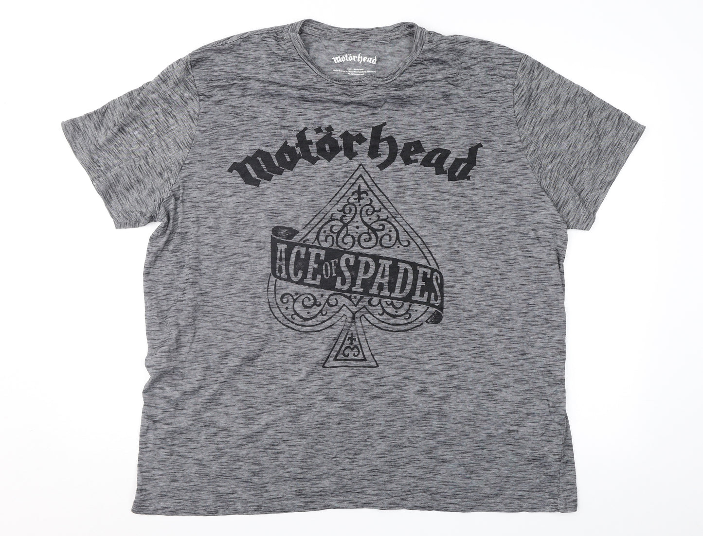 MotorHead Mens Grey    T-Shirt Size 2XL  - Motorhead
