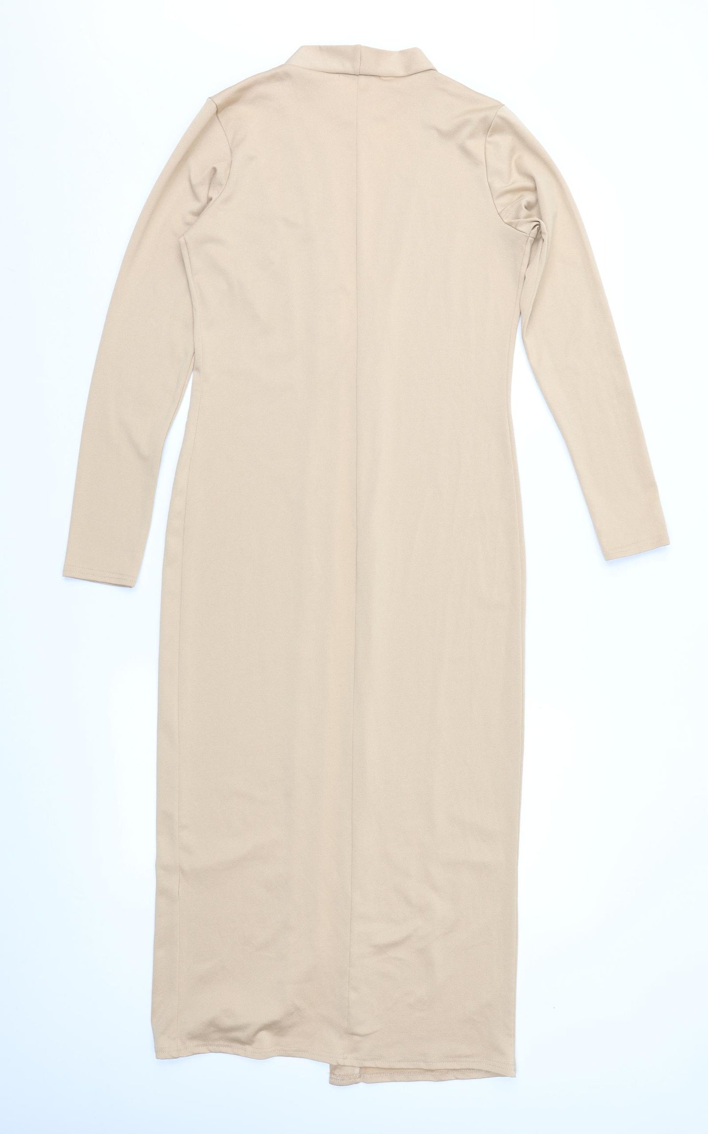 Missguided Womens Beige   Overcoat Coat Size 6