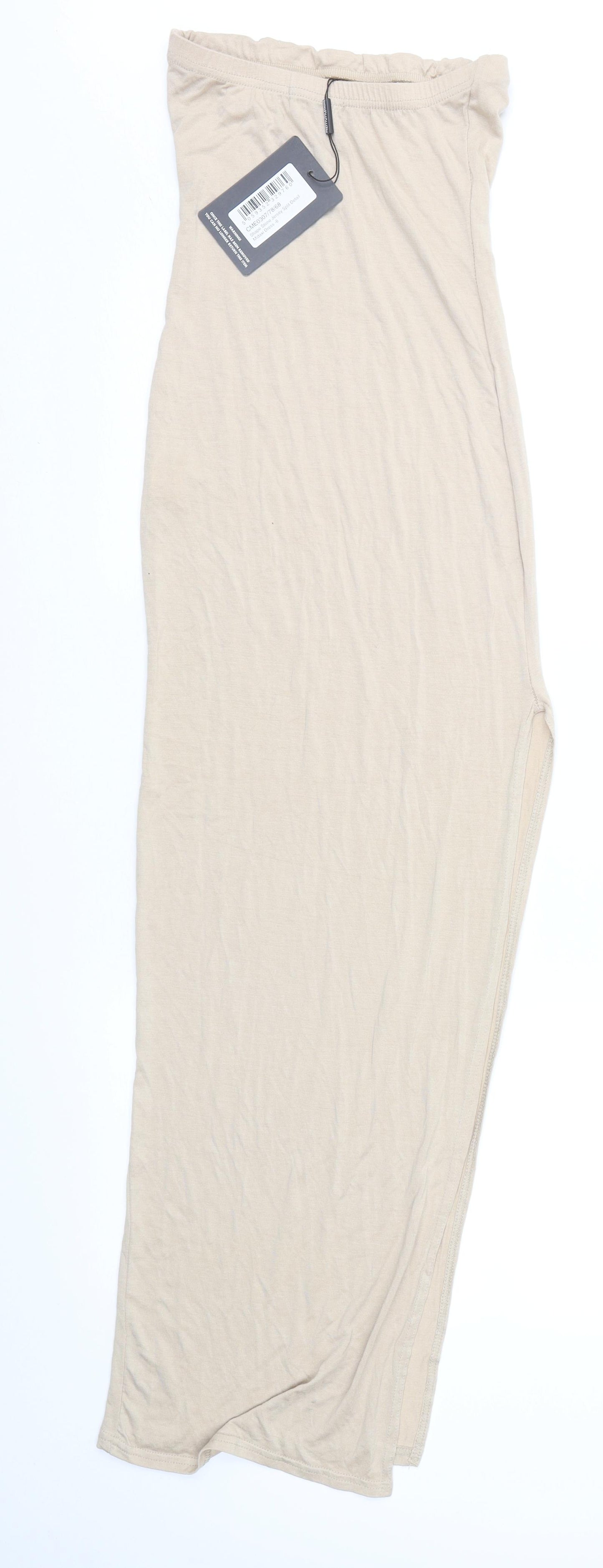 PRETTYLITTLETHING Womens Beige   Sheath  Size 6