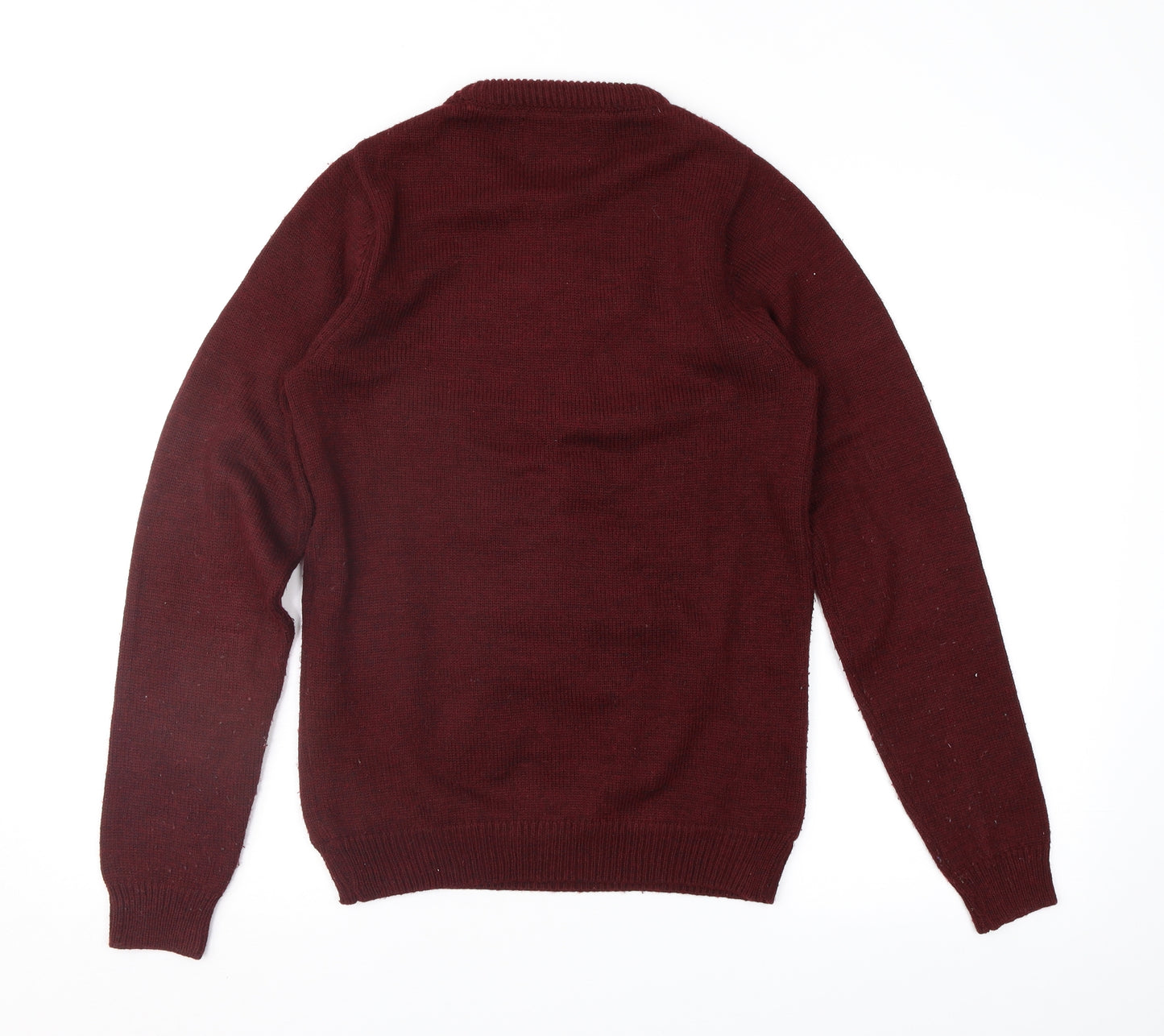 NEXT Mens Purple Fair Isle  Pullover Jumper Size XS  - Xmas