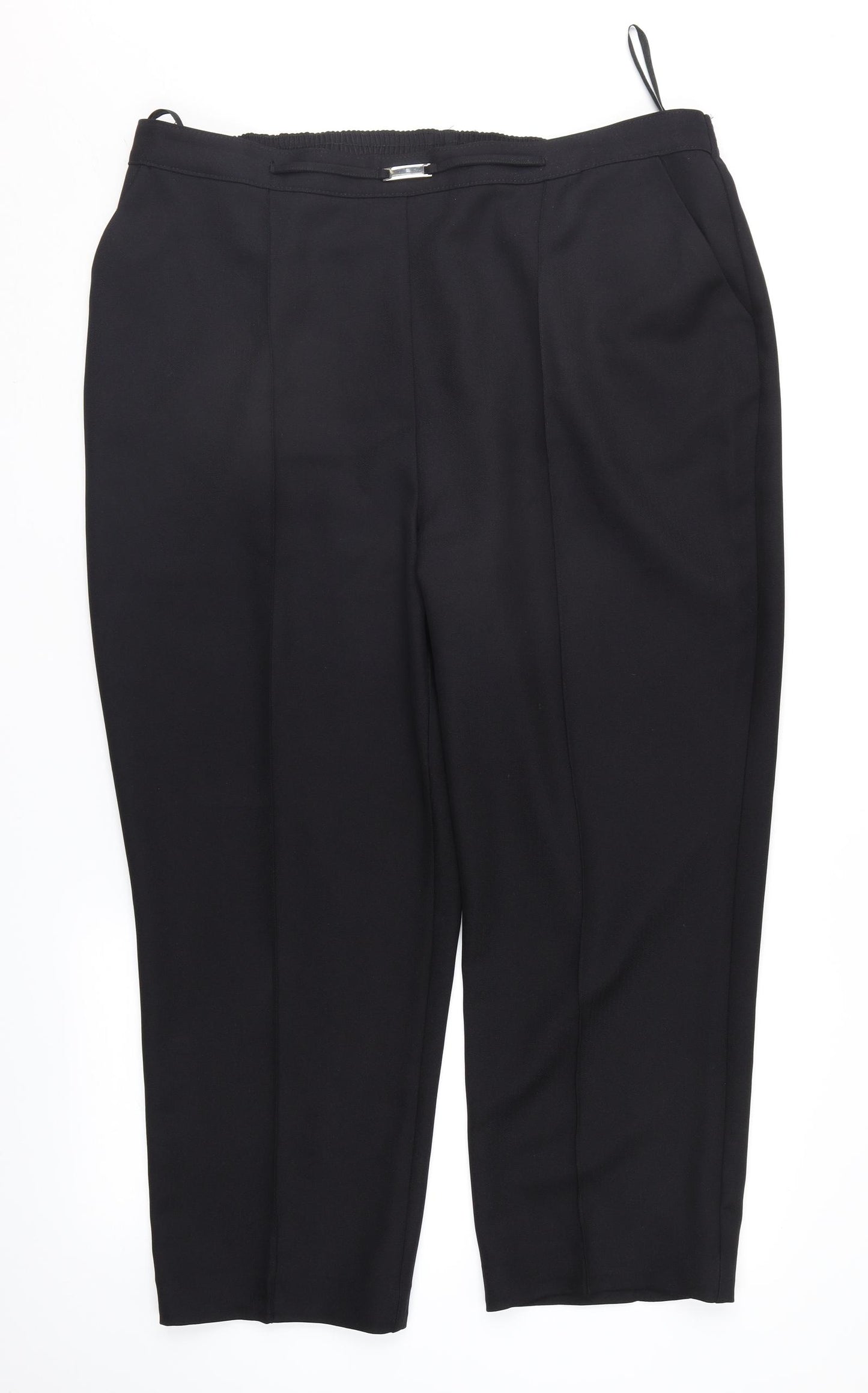 Matalan Womens Black   Trousers  Size 18 L27 in