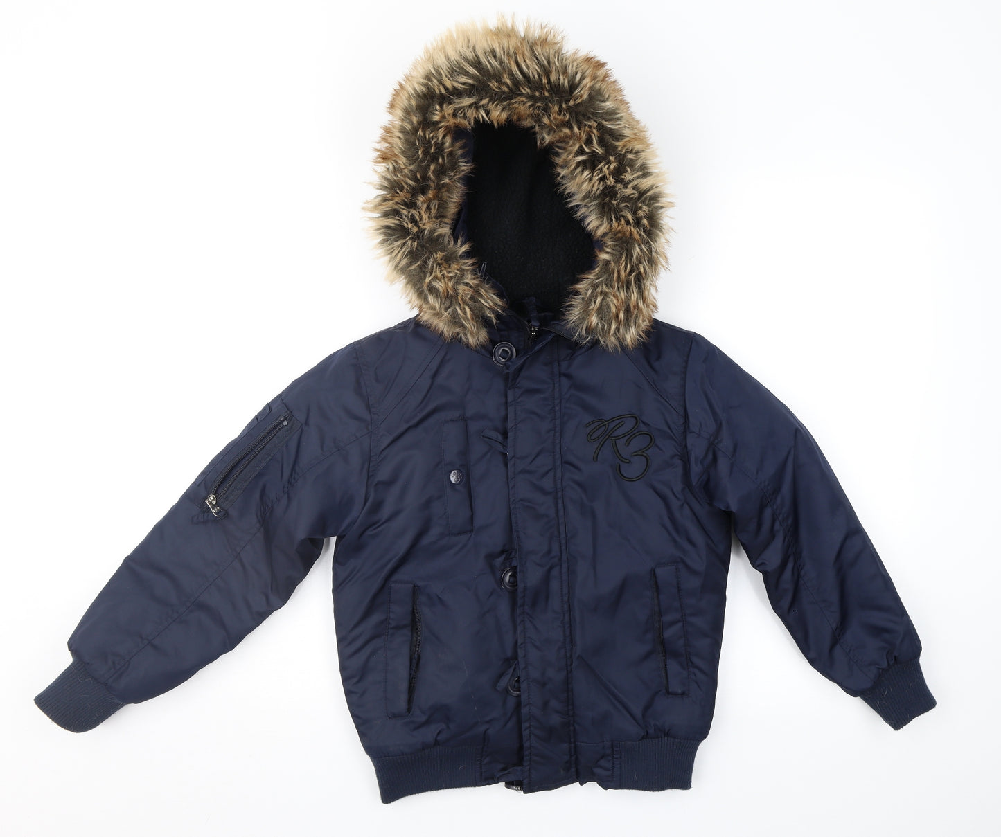 Ripstop. Boys Blue   Anorak Jacket Size XS
