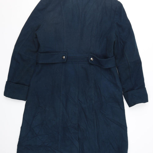 Per Una Womens Blue   Overcoat Coat Size 14