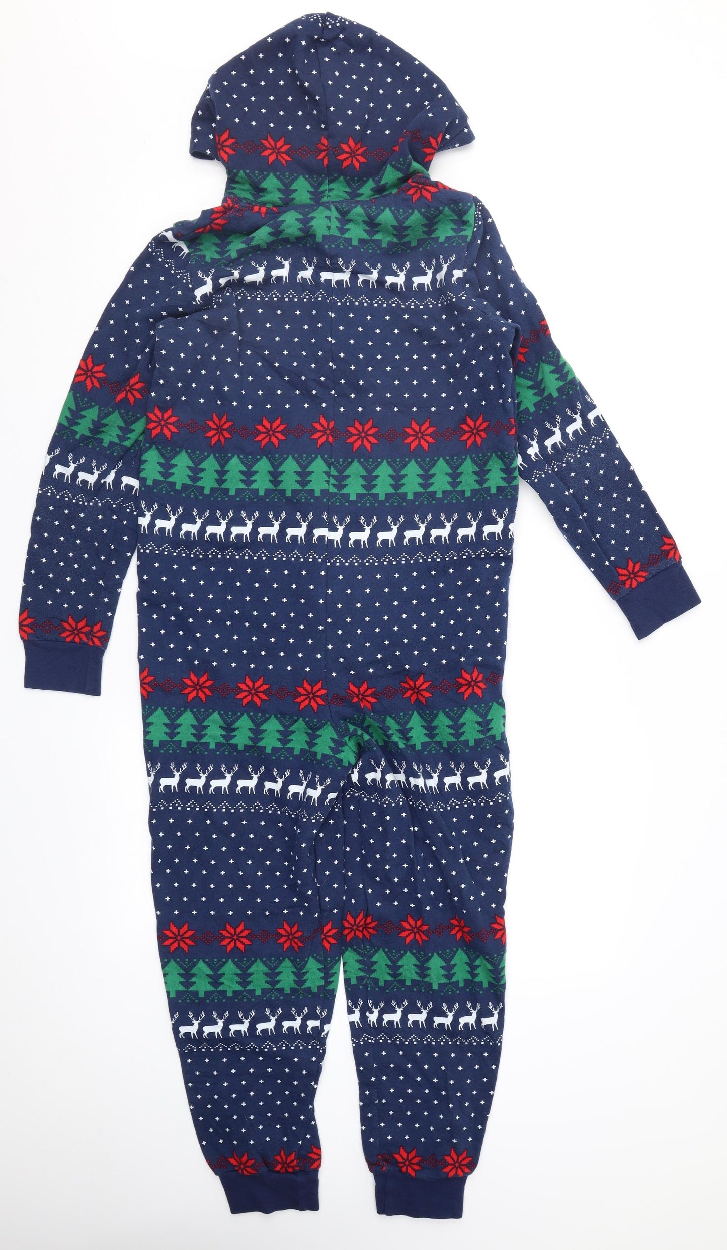 Marks and Spencer Boys Blue Fair Isle   One Piece Size 11-12 Years