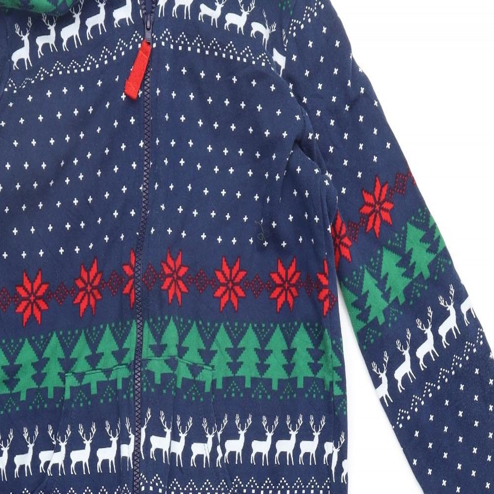 Marks and Spencer Boys Blue Fair Isle   One Piece Size 11-12 Years