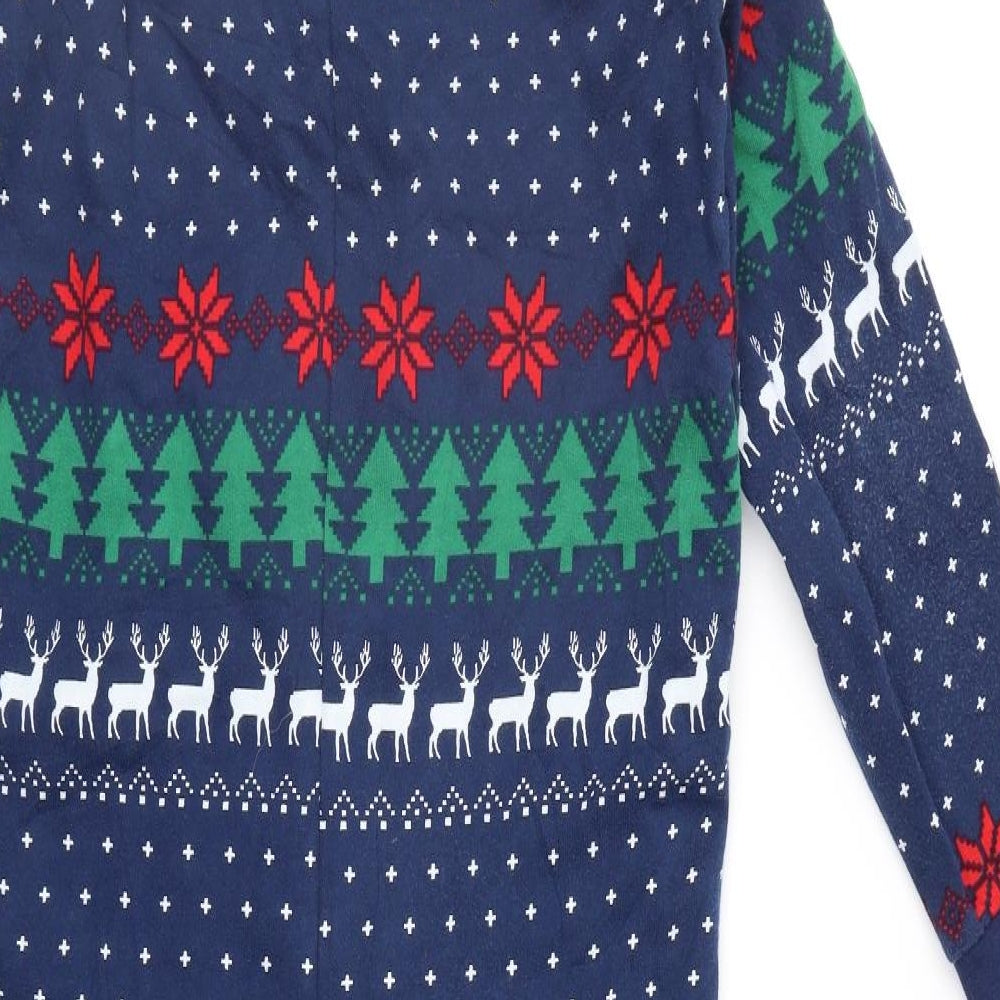 Marks and Spencer Boys Blue Fair Isle   One Piece Size 11-12 Years