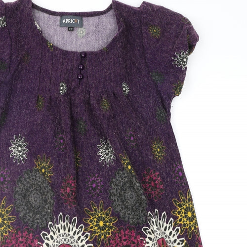 New Look Womens Purple Geometric  A-Line  Size S