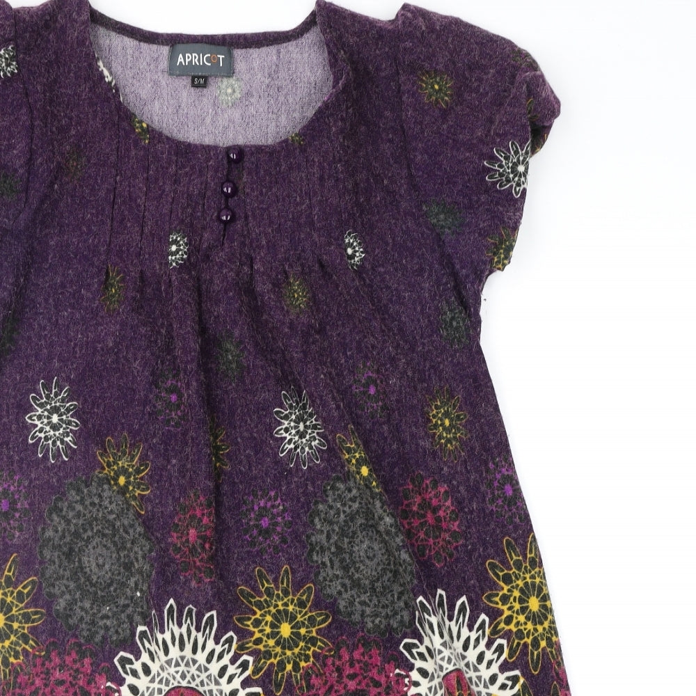 New Look Womens Purple Geometric  A-Line  Size S