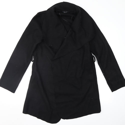 Quiz Womens Black   Overcoat Coat Size S